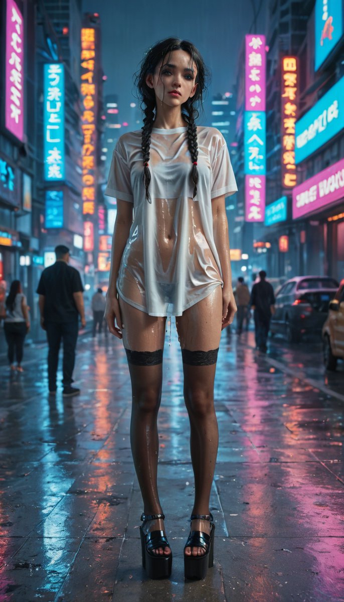 Silken__Shadows's tweet photo. #NSFW 

💦🌌 "When cyberpunk meets allure — a fusion of neon lights, bold vibes, and raw beauty. The future is here, and it’s unapologetically stunning. How do you rate this look?" 💜✨ https://t.co/ZKtcx8uQs2