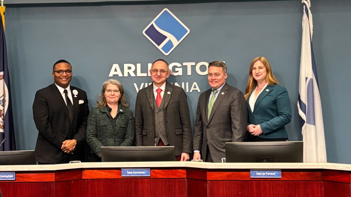 The Chamber congratulates <a href="/TakisKarantonis/">Takis Karantonis</a> for his election as 2025 Arlington County Board Chair, and to 
<a href="/Matt4Arlington/">Matt de Ferranti</a> for his election as Vice-Chair. The Chamber looks forward to working with the Board in 2025 to strengthen the economic environment in Arlington.