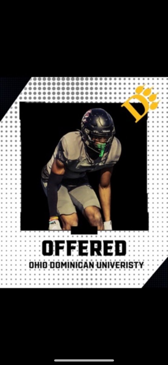 after a great visit I’m blessed to receive my first D2 offer from Ohio Dominic <a href="/oducoachtuck/">Coach Tuck</a> #chopwood <a href="/GCFBRecruiting/">Grove City Recruiting</a>