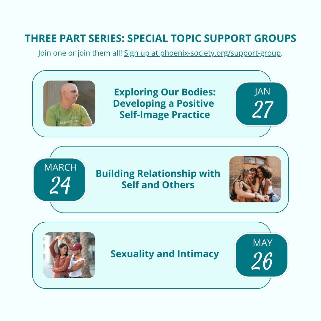 ✨ Join Us for Our First Special-Topic Support Group of 2025! ✨

🗓 Monday, January 27th | 7 PM EST
💬 Topic: Exploring Our Bodies: Developing a Positive Self-Image Practice

Sign up today at: hubs.ly/Q030nTbf0. #burnsurvivor #supportgroup #support