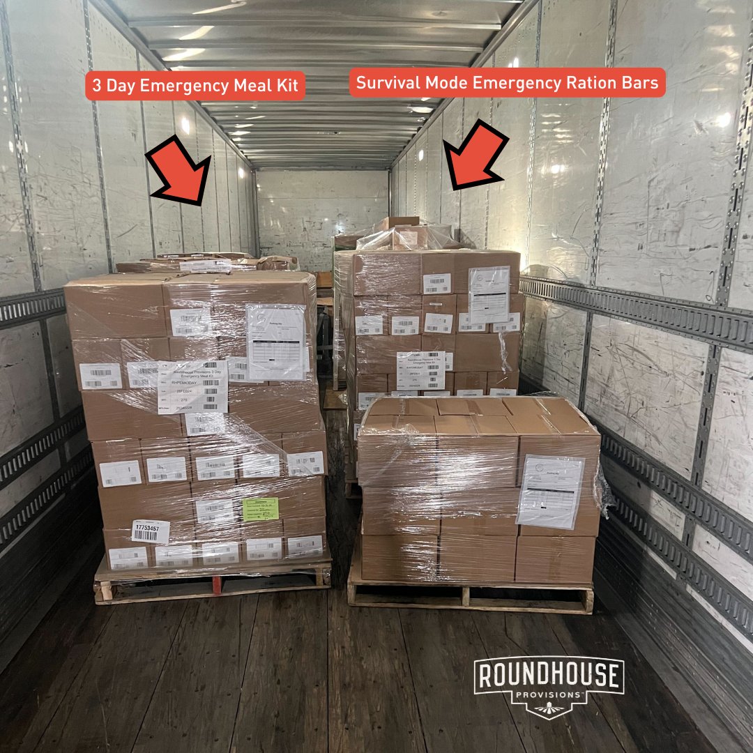 RoundHouseProv's tweet photo. 🚨We’re proud to send 1,050 3-Day Emergency Meal Kits and 500 boxes of Survival Mode Emergency Ration Bars to North Carolina.
⬇️ Click the link below to learn more and see how you can help.
https://t.co/m0Sph6Lp3V
#RoundHouseProvisions #ChuckNorris #operationhelo https://t.co/0wLmYGoCNo
