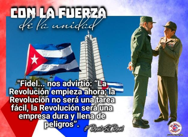 #FidelPorSimpre nos guía y alerta del camino a seguir para defender a #Cuba #ConLaFuerzaDeLaUnidad