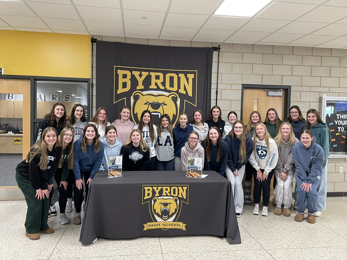 Byron High School (@byronbearshs) on Twitter photo Congratulations Kailani Schroeder on signing with Upper Iowa University to continue your academic and volleyball career. BHS is wishing you the best! <a href="/UpperIowaU/">UpperIowaUniversity</a> <a href="/UIU_Volleyball/">Upper Iowa Volleyball</a> <a href="/ByronBears/">Byron Public Schools</a> Congratulations Kailani Schroeder on signing with Upper Iowa University to continue your academic and volleyball career. BHS is wishing you the best! <a href="/UpperIowaU/">UpperIowaUniversity</a> <a href="/UIU_Volleyball/">Upper Iowa Volleyball</a> <a href="/ByronBears/">Byron Public Schools</a>