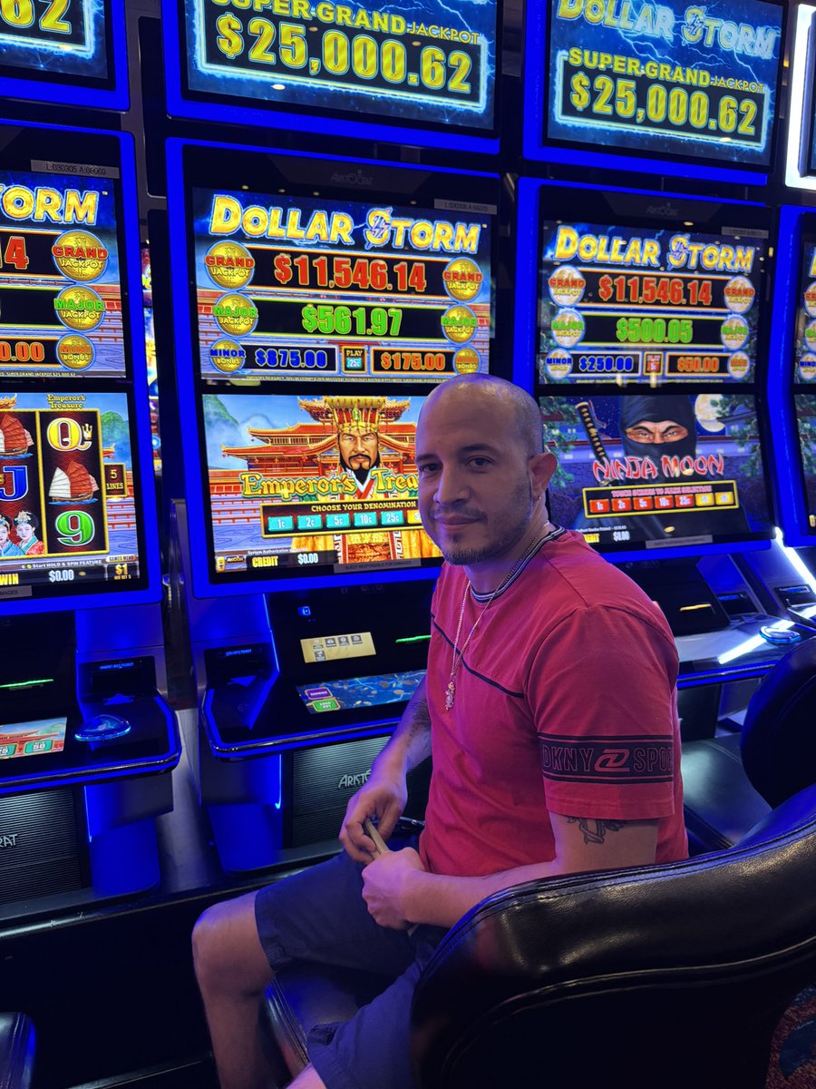 JACKPOT ALERT! 💸💫💰

Lightning struck on our Dollar Storm machine and one lucky player won $27,970! Talk about making it rain ☔️💰
