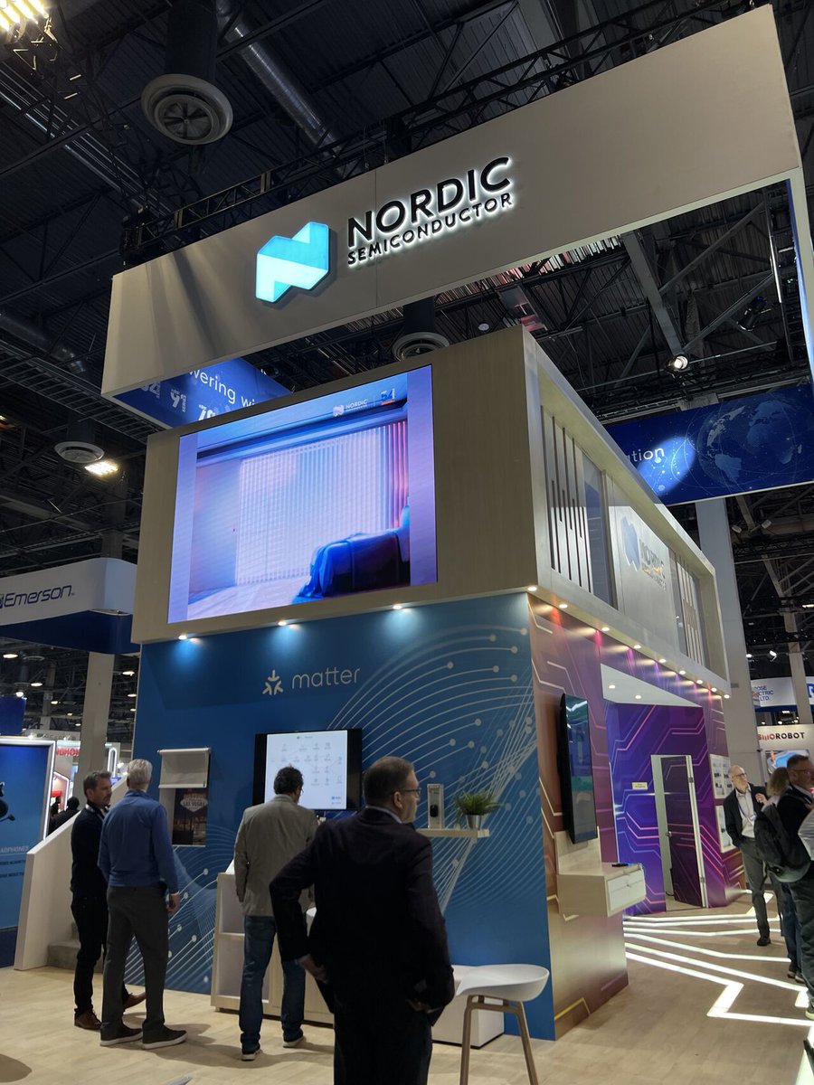 TheThreadGroup's tweet photo. @NordicTweets is displaying a Thread in Mobile demo at their #CES2025 booth, along with other #ThreadCertified devices. Be sure to stop by and check out the demo and more! 

#CES #Thread #Matter #SmartHome https://t.co/QsuS4BAftN