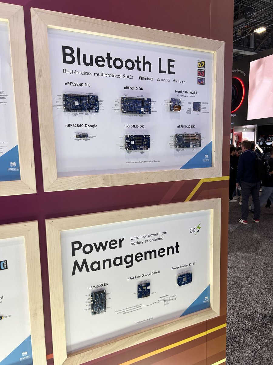 TheThreadGroup's tweet photo. @NordicTweets is displaying a Thread in Mobile demo at their #CES2025 booth, along with other #ThreadCertified devices. Be sure to stop by and check out the demo and more! 

#CES #Thread #Matter #SmartHome https://t.co/QsuS4BAftN