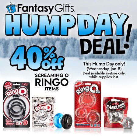 fantasygifts's tweet image. This Hump Day enjoy 40% off all Screaming O RingO items! Deal only offered on Wednesday, January 8th, available in-store only, while supplies last.
#shoplocal #familybusiness #fantasygifts #fantasygiftsminnesota #womanowned