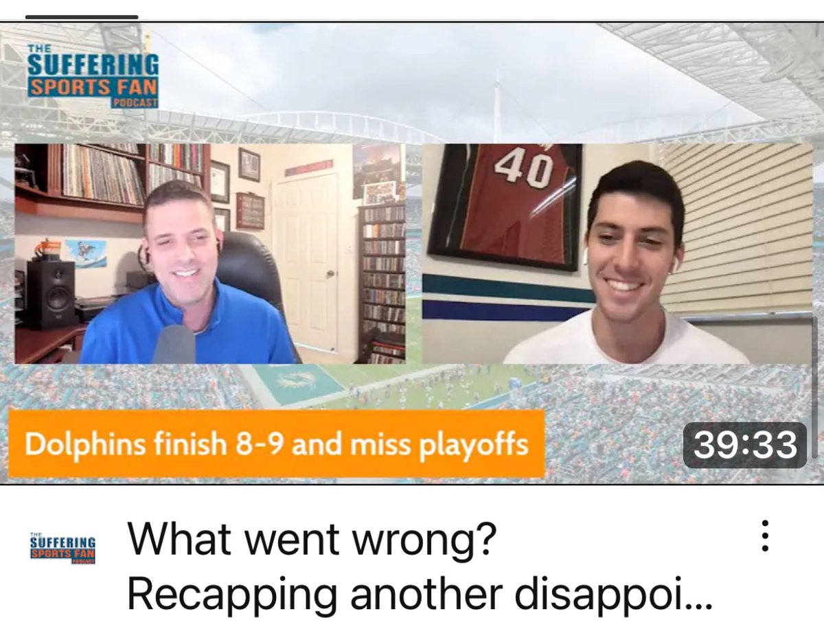 We’re back with a recap of another disappointing #miamidolphins football season. We discuss what went wrong, what went right, and where does the team go from here. #tua #tyreekhill #nflfootball #playoffs <a href="/RoieAvin/">Roie Avin</a> <a href="/_adamavin/">Adam Avin</a> 

Watch here: youtu.be/eh-Te7PuRAQ?si…