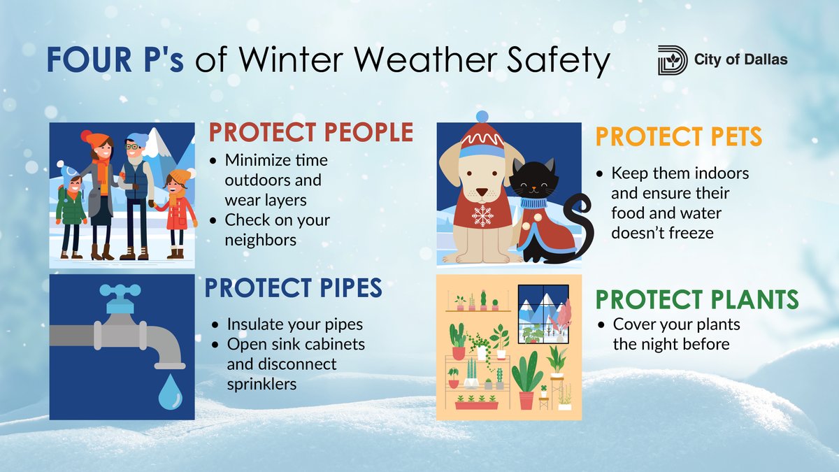 🌨️🌨️Cold weather is on the way! Make sure your home is ready:
🔹 Insulate pipes
🔹 Seal windows &amp; doors
🔹 Stock up on essentials
Prepare to keep yourself &amp; loved ones safe as snow &amp; ice approach. See the graphic for more info: