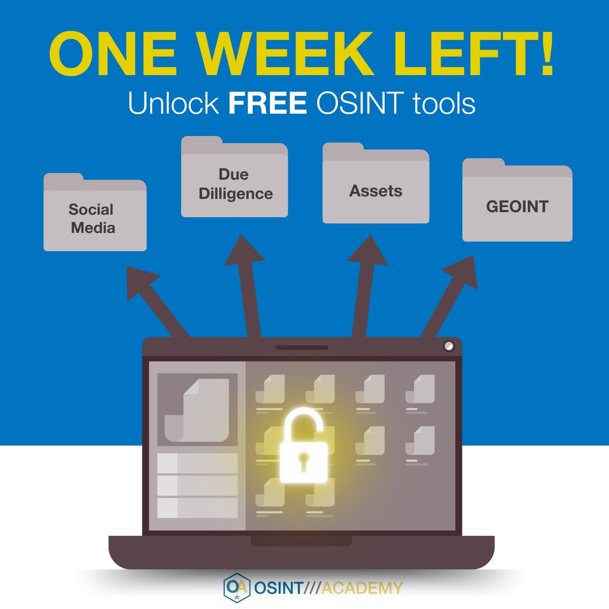 There's just one week to go! Our free OSINT tools webinar series starts Feb 6 at 2 PM EST. Bundle all four for $356 and earn 1 CPE per session!

🔗 Register today: osintacademy.com/2025-free-osin…

#OSINT #Webinar #Tools