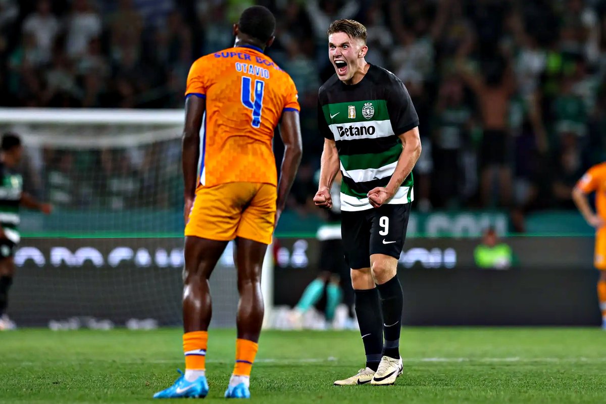 Gyökeres vs. Porto:

⚽🅰️
⚽⚽
❌
🅰️🅰️
⚽
⚽

A sua presa favorita.