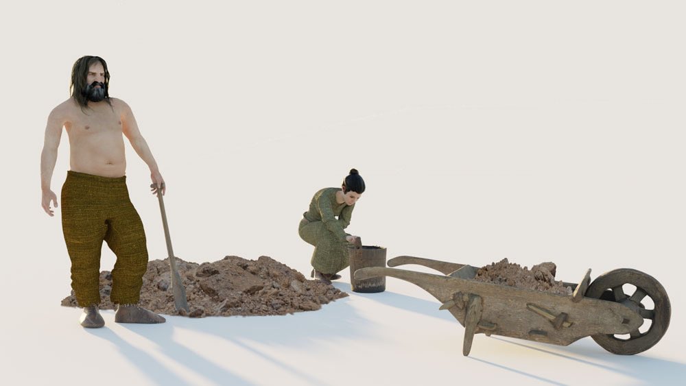 markhoyle555's tweet photo. Some updates on figure and prop assets for a complex future reconstruction #blender #archaeology #Reconstructions #archaeologicalillustration https://t.co/GWZ3yzUPmw