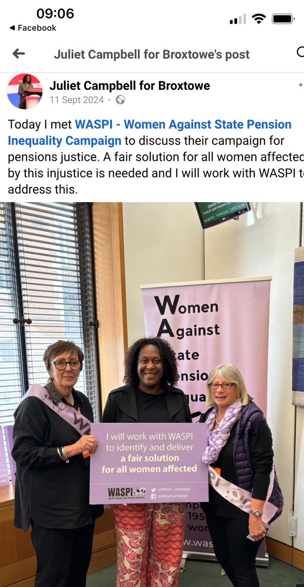 Broxtowe Alliance Councillors (@broxtoweindys) on Twitter photo <a href="/WASPI_Campaign/">#WASPI Campaign</a> <a href="/UKLabour/">The Labour Party</a> <a href="/LabourList/">LabourList</a> Has the MP for Broxtowe come out in support yet? She was very keen to stand next to you for a photo in September 24 but she’s been very quiet since Liz Kendall announced there would be no compensation.
We will keep the pressure on ✊ <a href="/WASPI_Campaign/">#WASPI Campaign</a> <a href="/UKLabour/">The Labour Party</a> <a href="/LabourList/">LabourList</a> Has the MP for Broxtowe come out in support yet? She was very keen to stand next to you for a photo in September 24 but she’s been very quiet since Liz Kendall announced there would be no compensation.
We will keep the pressure on ✊