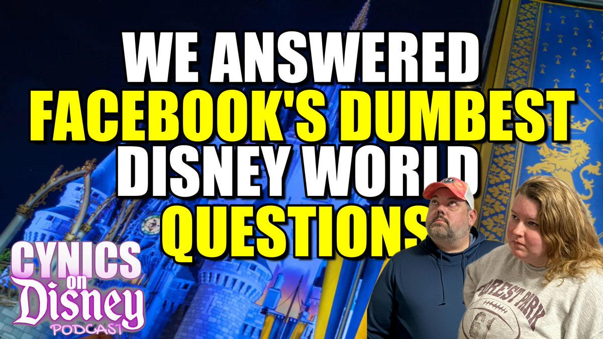 not_club33's tweet photo. @CynicalDisney  is back with a fun new show. Check it out here: https://t.co/UDQGPimpr6

#CODP #wdw #notclub33 #dumbquestions https://t.co/4BvwyvBI7N