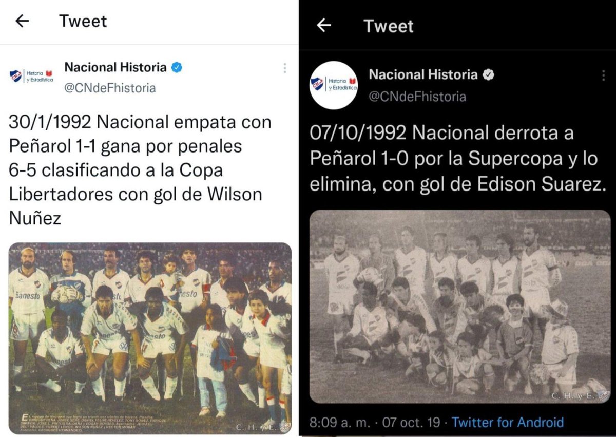 fer_gonz_trico's tweet photo. @WilsonMendez86 @OficialCAP @capmisetas @CarasyCaretasuy @Afalsito1891 @CheloPerolini @HoracioMendez87 Edison Suarez.

Su nombre quedará en el recuerdo de ellos y nosotros para siempre.

Te eliminó de una copa más importante cómo la Supercopa sudamericana y te ganó en el global.

Si te faltará morsa. https://t.co/OwM7CNKTVk