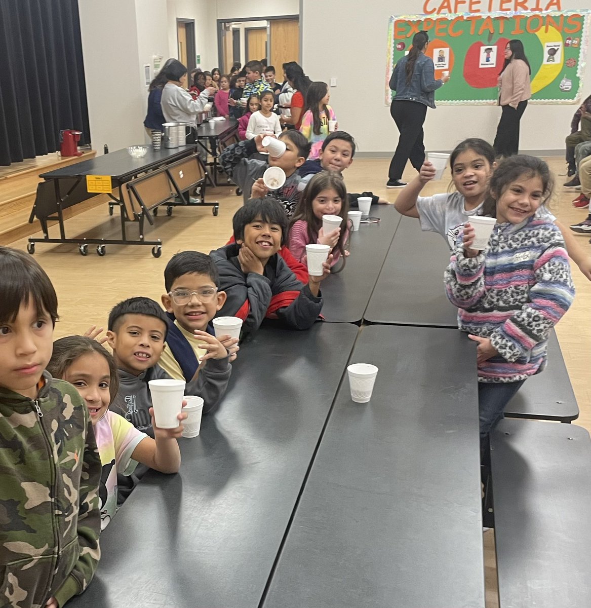 When the cold weather comes the best remedy is Hot Chocolate 🍫 All students present at school today were treated to a yummy cup of hot chocolate!!! These grizzlies are ready for the second semester🐻 #AttendanceMatters #UnleashYourInnerGrizzly