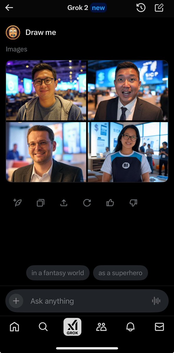 Grok got me spot on. Can you guess which one? #ai #drawme #Grok2