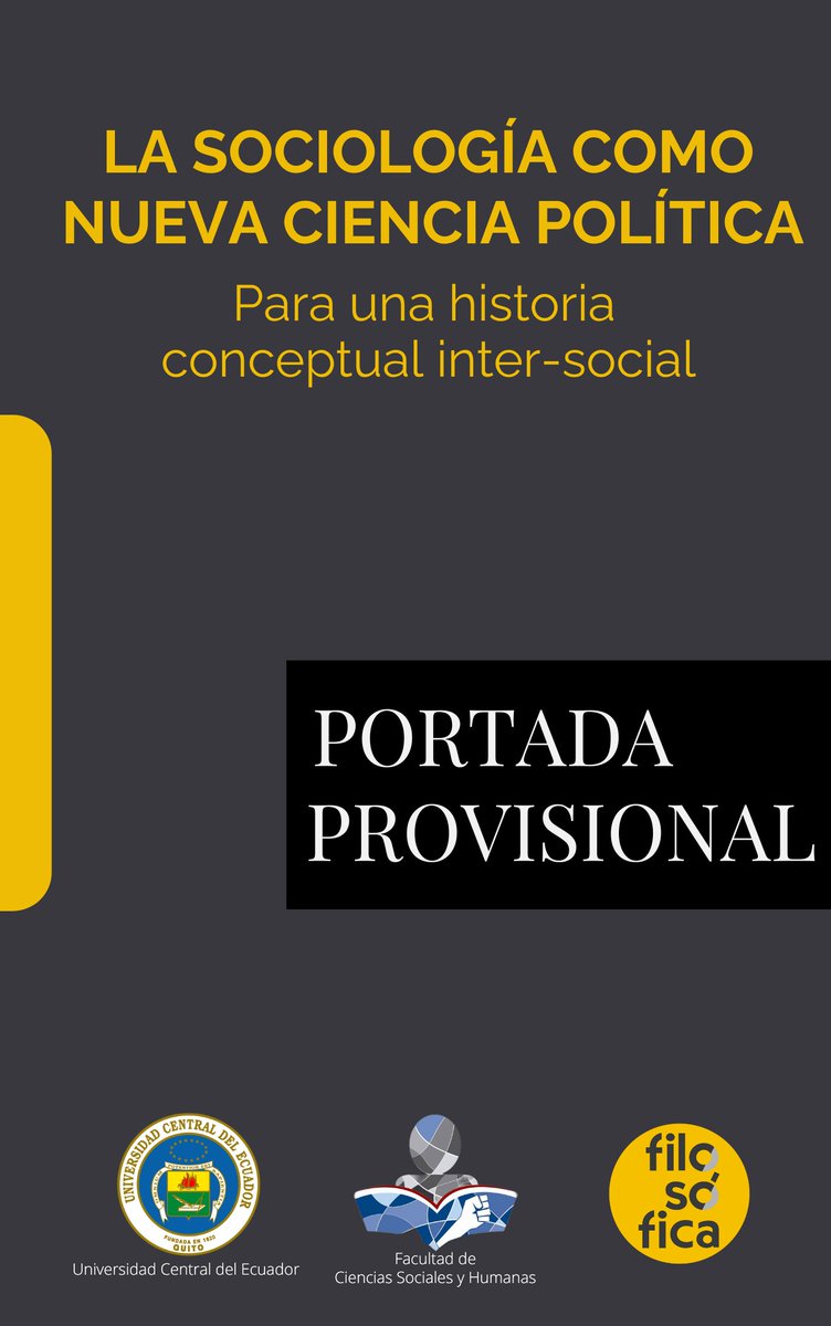 CONVOCATORIA ABIERTA
Para el libro "La sociología como nueva ciencia política. Para una historia conceptual inter-social."
Convocatoria: fundacionfilosofica.com/wp-content/upl…
Colección sociológica: fundacionfilosofica.com/coleccion-soci…