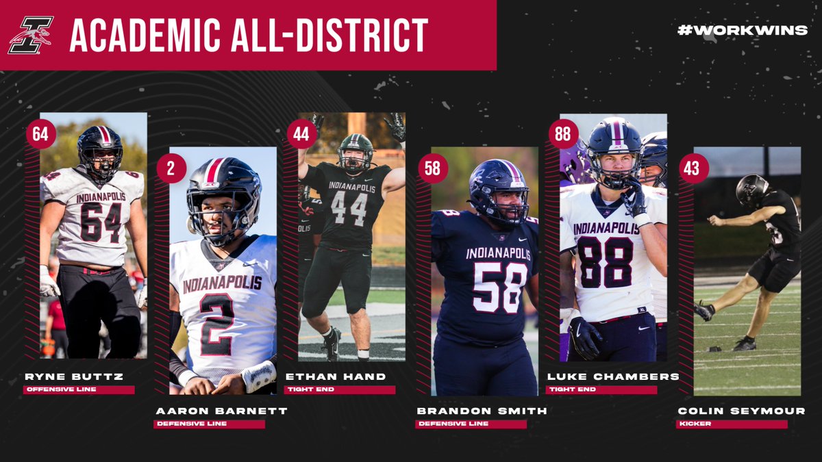 🏈📚 Six Football Student-Athletes Named 2024 Academic All-District 🏈📚

#GoHounds | #TogetherWeWin