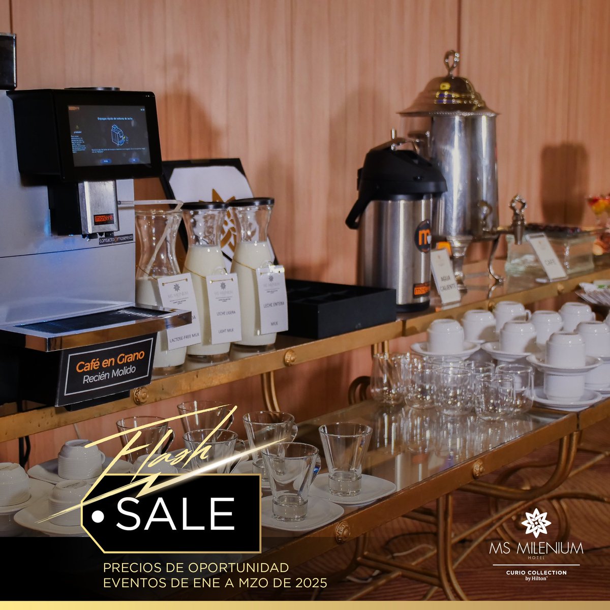 ms_milenium's tweet image. ¡Flash Sale! ⚡ 10% de descuento en eventos empresariales ☕ 💼
Planea tus reuniones de enero a marzo de 2025 con esta oferta exclusiva.

Perfecto para:

Kick Off
Capacitaciones
Reuniones estratégicas

📋 Solicita tu cotización aquí: hotelesmilenium.typeform.com/MSposts