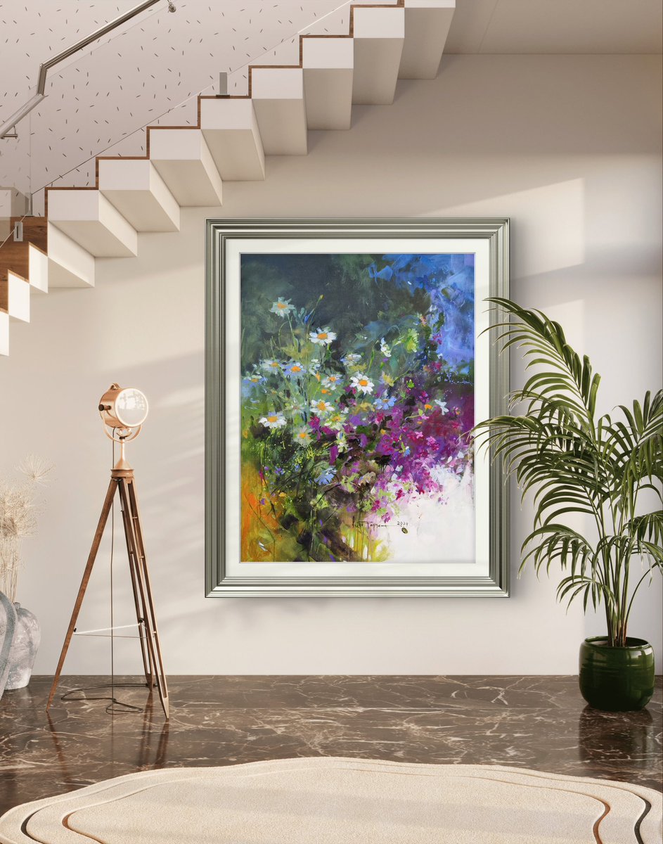 FaiqaUppal's tweet photo. “A Lyric of Spring”
This painting captures the beauty of flowers.
What do you see in it?
A melodious symphony of colours dancing in harmony, or simply flowers in their purest form?
I'd love to hear how it speaks to you!
#floralartwork #Impressionism #artwork #artgallery https://t.co/txEYaN8IUl