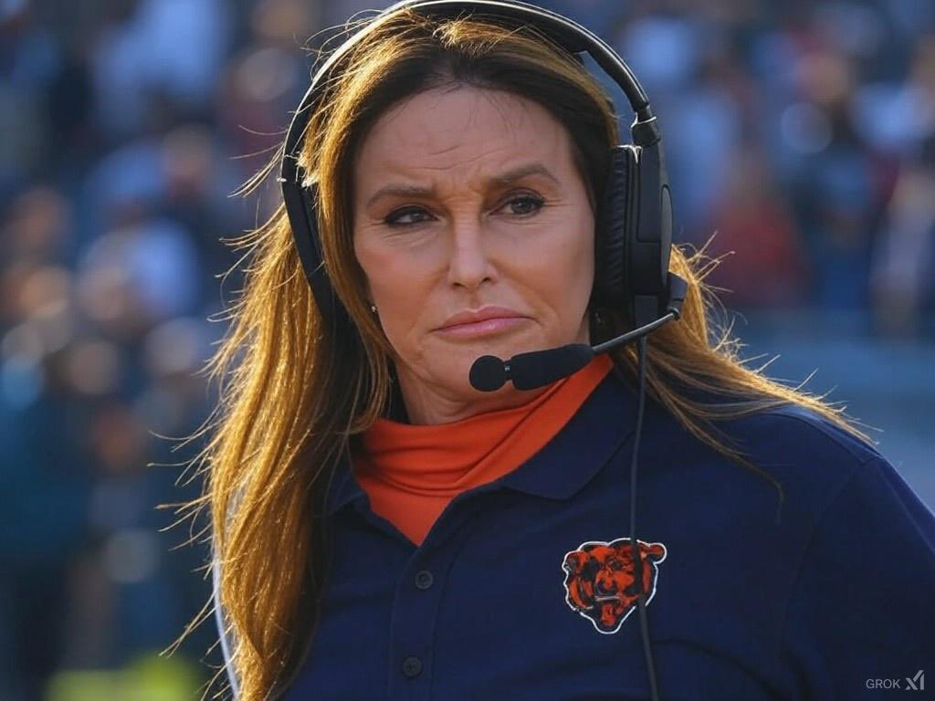 JackGoffIII's tweet photo. WOMAN WITH DICK: The Chicago Bears have appointed Caitlyn Jenner as their new Head Coach.

Jenner has no previous experience in any football related line of work however.

The Bears have found their future.

(Via: @AdamSchefter) https://t.co/8WRDI50Jkn