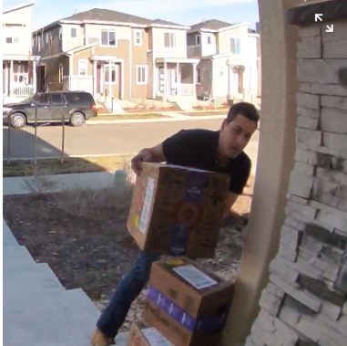 The Frederick Police Department is investigating a theft from a porch in the Silverstone neighborhood. If you recognize this person or have any information that could assist in the investigation, please get in touch with dispatch at 720.652.4222.