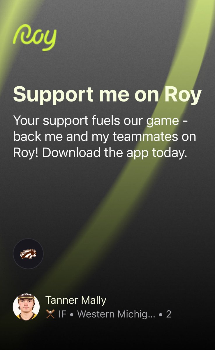 Your support fuels our game - back me and my teammates on Roy! Download the app today.
Click Here : joinroy.com/player/tanner_…