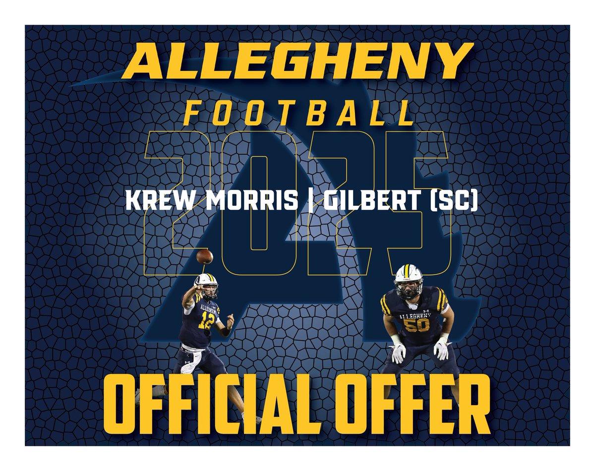 After a great talk with <a href="/Coach_Layer/">Braden Layer</a> I am blessed to receive another offer! <a href="/AlleghenyFB/">Allegheny Football</a> @Clay_Denstorff 
<a href="/CoachOzzieExume/">Coach Ozzie Exume</a> <a href="/CoachWalker_15/">Chance W</a>