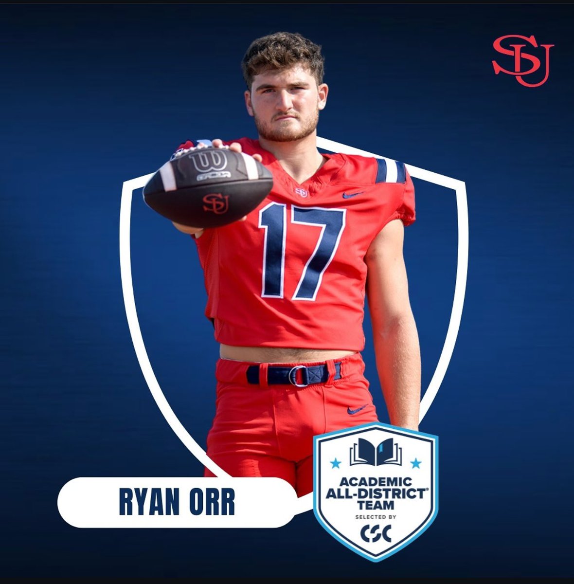 ryanorr_7's tweet image. Proud to have earned Academic All-District team for the 2024 season!