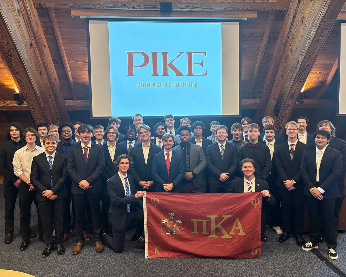 PiKappaAlpha's tweet photo. Welcome to the Brotherhood, @pikeslu
This fall, Expansion Consultants Nick Rzeppa and Cullen Dore helped establish one of the newest fraternities at SLU, welcoming over 35 new members!
#PIKEBrotherhood #CourageToBeMore https://t.co/A8h3MrARRZ