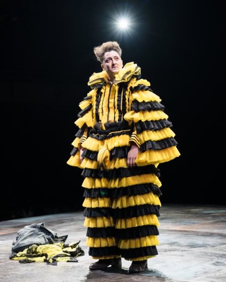Extraordinary production of Twelfth Night <a href="/TheRSC/">The RSC</a> Stratford. Michael Grady-Hall as Feste stole the show, though the general ensemble was beautifully choreographed, and Sam West formidably tragicomic as Malvolio. Awesome.