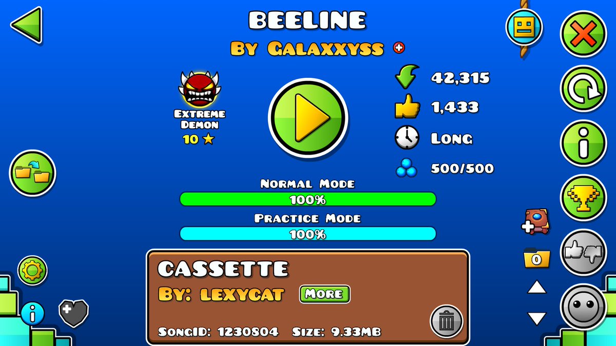 beeline completed with my beautiful wife <a href="/matter_twt/">cheyenne 🍉</a> GG this level is fun!! 275 extreme demons complete oohhhh guys we’re getting there