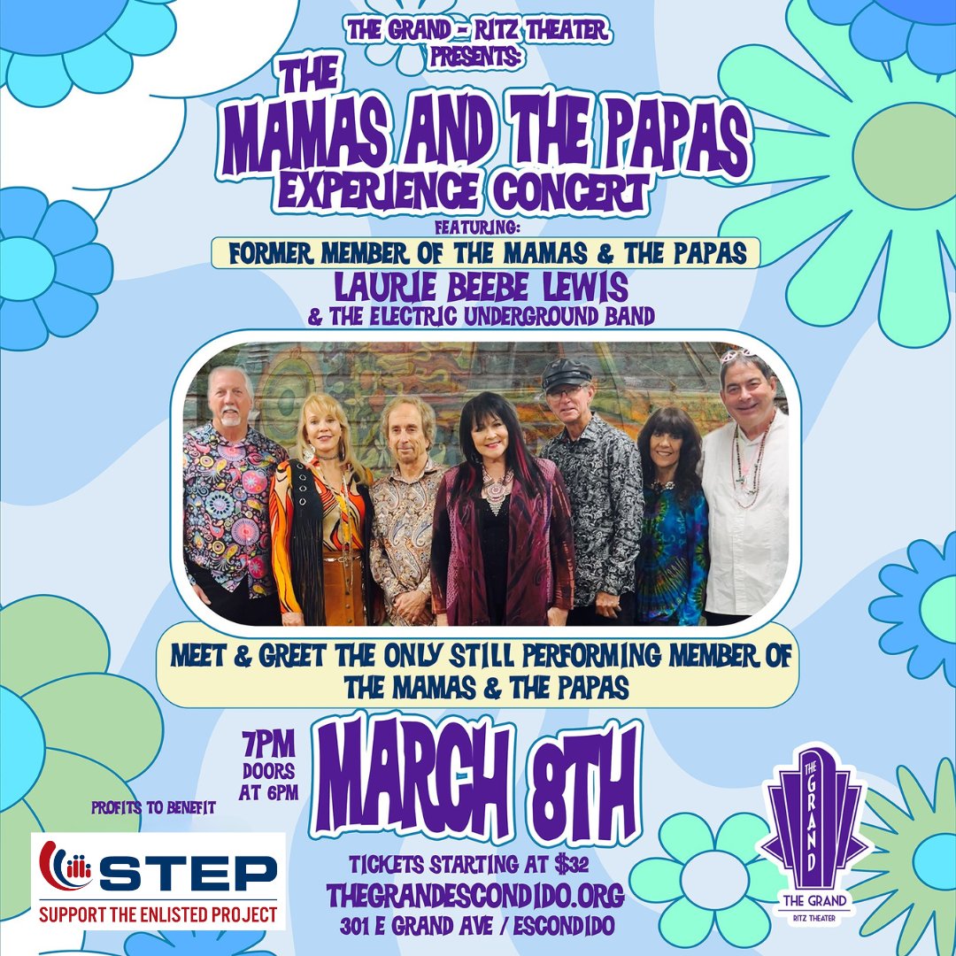 Join us for a night of 1960s iconic hits with Laurie Beebe Lewis and The Electric Underground! Proceeds benefit STEP to support military families.
📅 March 8, 2025 | 🎟️ vist.ly/3mrvf9k
🪖 Military/Veterans: Enjoy 10% off with code MILITARY.

#MilitaryFamilies #Veterans