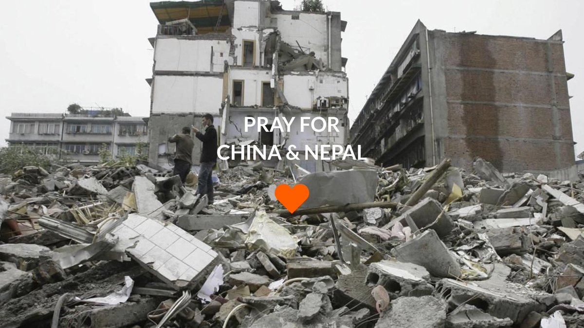 A deadly 7.1 magnitude earthquake hit China, Nepal, and surrounding areas this morning. Please join us in praying for all those affected.