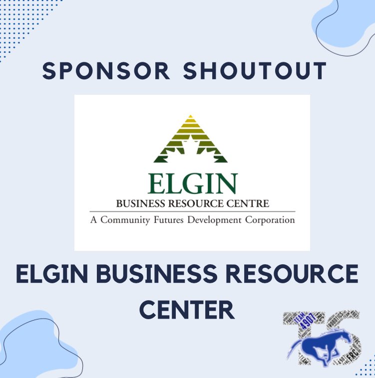 A huge thank you goes out to Elgin Business Resource center for sponsoring our team!