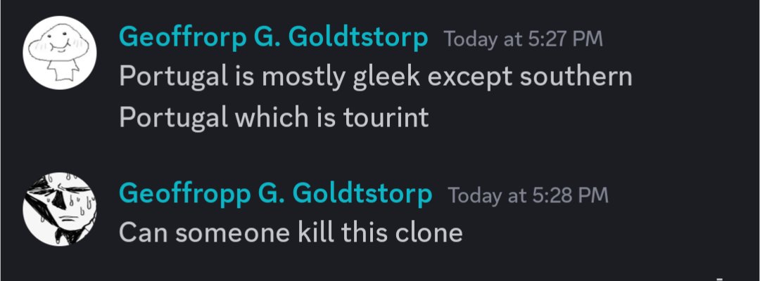 geoffrorp's tweet photo. I have a clone now 😑 (I'm the bottom one) https://t.co/c1qulCf1IM