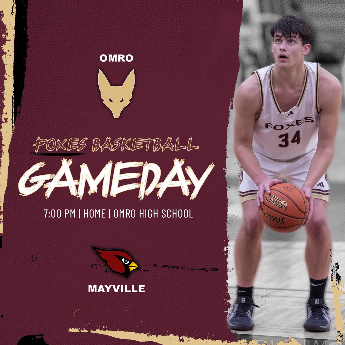 Omro Boys Basketball (@omrobasketball) on Twitter photo GAME DAY🚨
🆚 <a href="/MayvilleSD1/">Mayville School Dist</a>
⌚️ JV1/JV2 5:50, Varsity 7:00
📍 Omro High School
💻 fan.hudl.com/usa/wi/omro/or…
#DefendTheDen GAME DAY🚨
🆚 <a href="/MayvilleSD1/">Mayville School Dist</a>
⌚️ JV1/JV2 5:50, Varsity 7:00
📍 Omro High School
💻 fan.hudl.com/usa/wi/omro/or…
#DefendTheDen