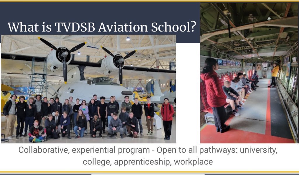 TVDSB Aviation School applications are open for the 2025-2026 school year! We are hosting a virtual information session on Monday January 13 at 7:00pm, join us to learn more! For the session link and to apply, visit our website: tvdsb.ca/en/programs/av…