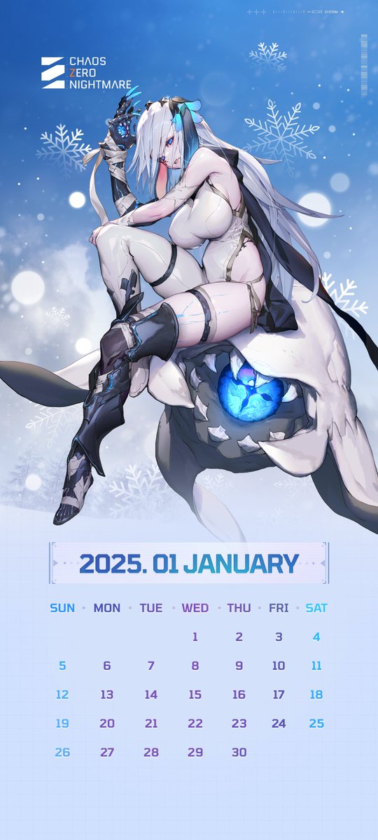 ◤January #Calendar Released◢

Your Narja January Calendar is here!

Available in sizes
1440 x 2880
1440 x 3200

#ChaosZeroNightmare