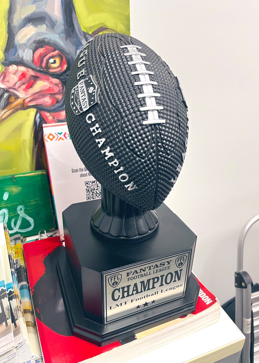 louis_sm's tweet photo. This fantasy football championship is dedicated to the power of Chappell Roan. https://t.co/kHBfJFJ4Wc
