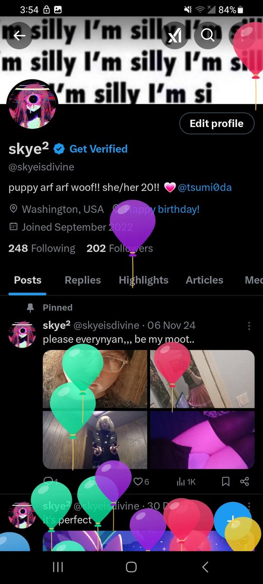skyeisdivine's tweet photo. hi it's my birthday, officially joining the 20's club https://t.co/LqDmZM64Az