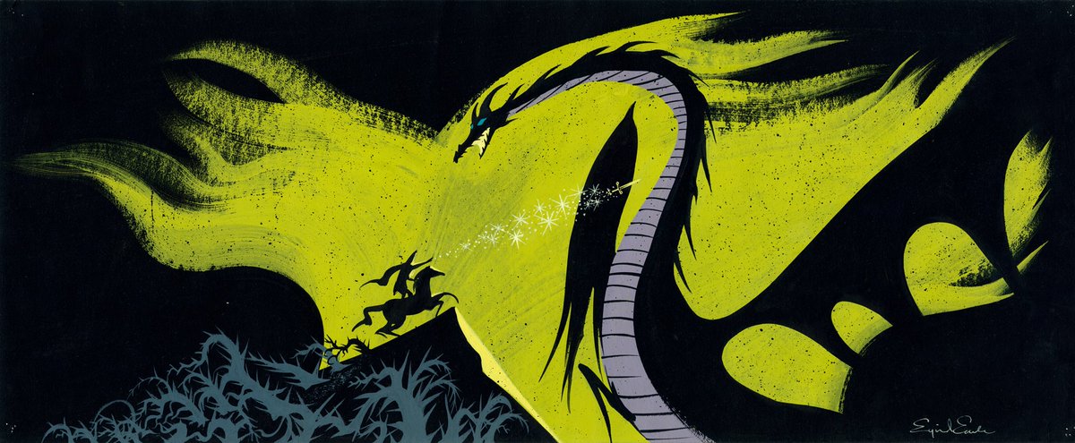 ani_obsessive's tweet photo. Concept paintings by Eyvind Earle for Sleeping Beauty (1959), dir. Clyde Geronimi, Walt Disney Productions https://t.co/lEEag8sc9t