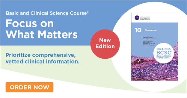aao_ophth's tweet image. The #BCSC contains trusted and expert-vetted clinical information that is updated every year. Practicing #ophthalmologists use the BCSC. The 2024-25 edition includes updates in #glaucoma, Lens and #Cataract, and Pathology. Explore the complete set today. ow.ly/z23Q50UsZe7