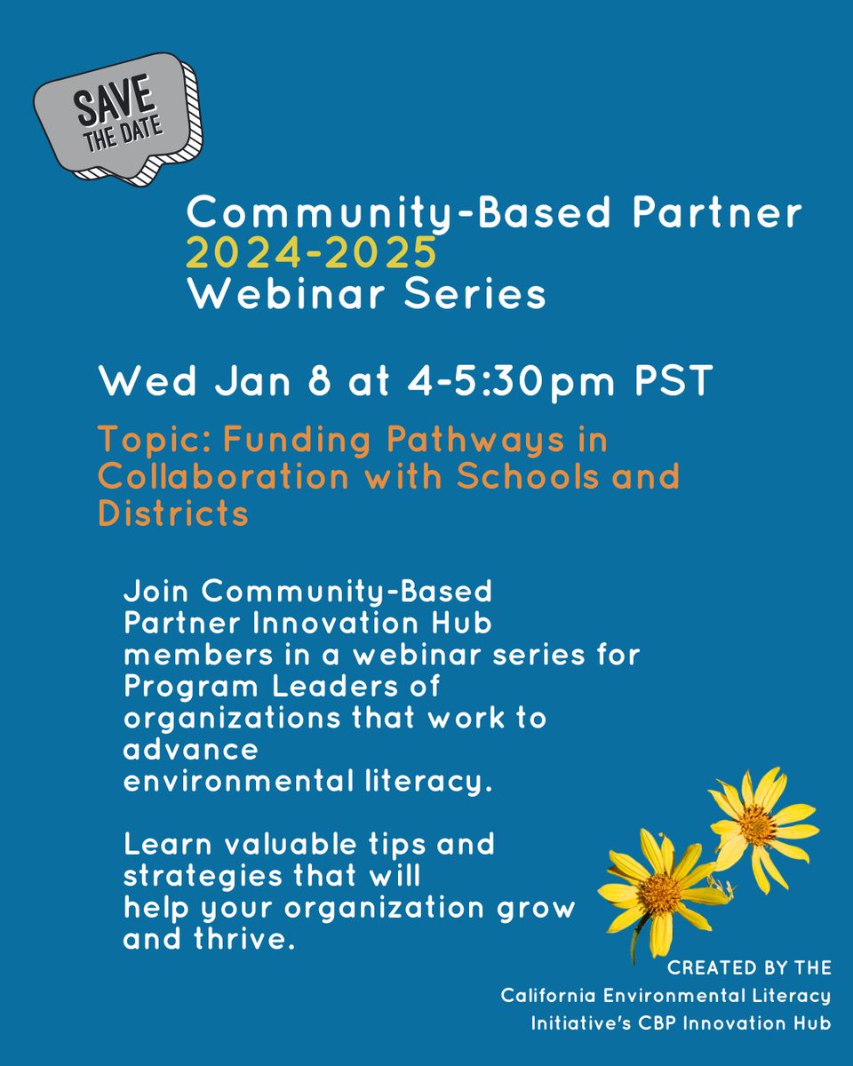 📢 Join us TOMORROW! 
📅 When: Wednesday, January 8, 2025
Don't miss this opportunity to strengthen your organization's funding strategies and partnerships!
 
Register now: ow.ly/9cJb50UBy8a