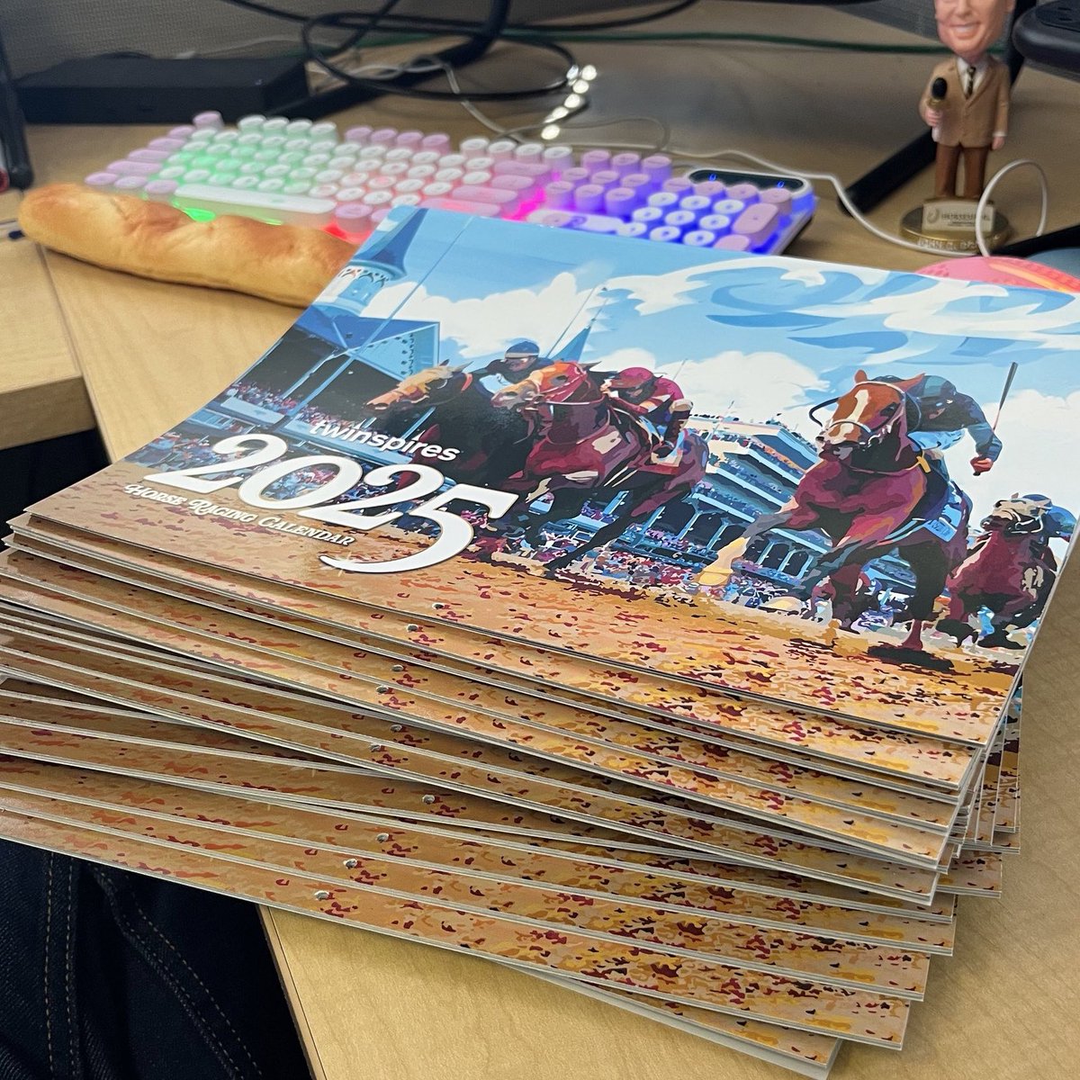 My Kentucky Derby photo is the cover art for the 2025 TwinSpires calendar!