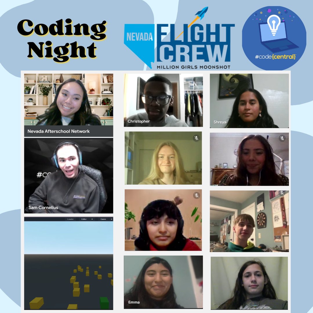 NVafterschool's tweet image. This week, our Flight Crew teamed up with @MyCodeCentral for an exciting #codingnight, where they coded their very own game! 💻🕹️A BIG thank you to Code Central for making this event possible 💙
Keep up with #NVFlightCrew every #FlightCrewFriday!
#YouthEmpowerment #YouthInSTEM