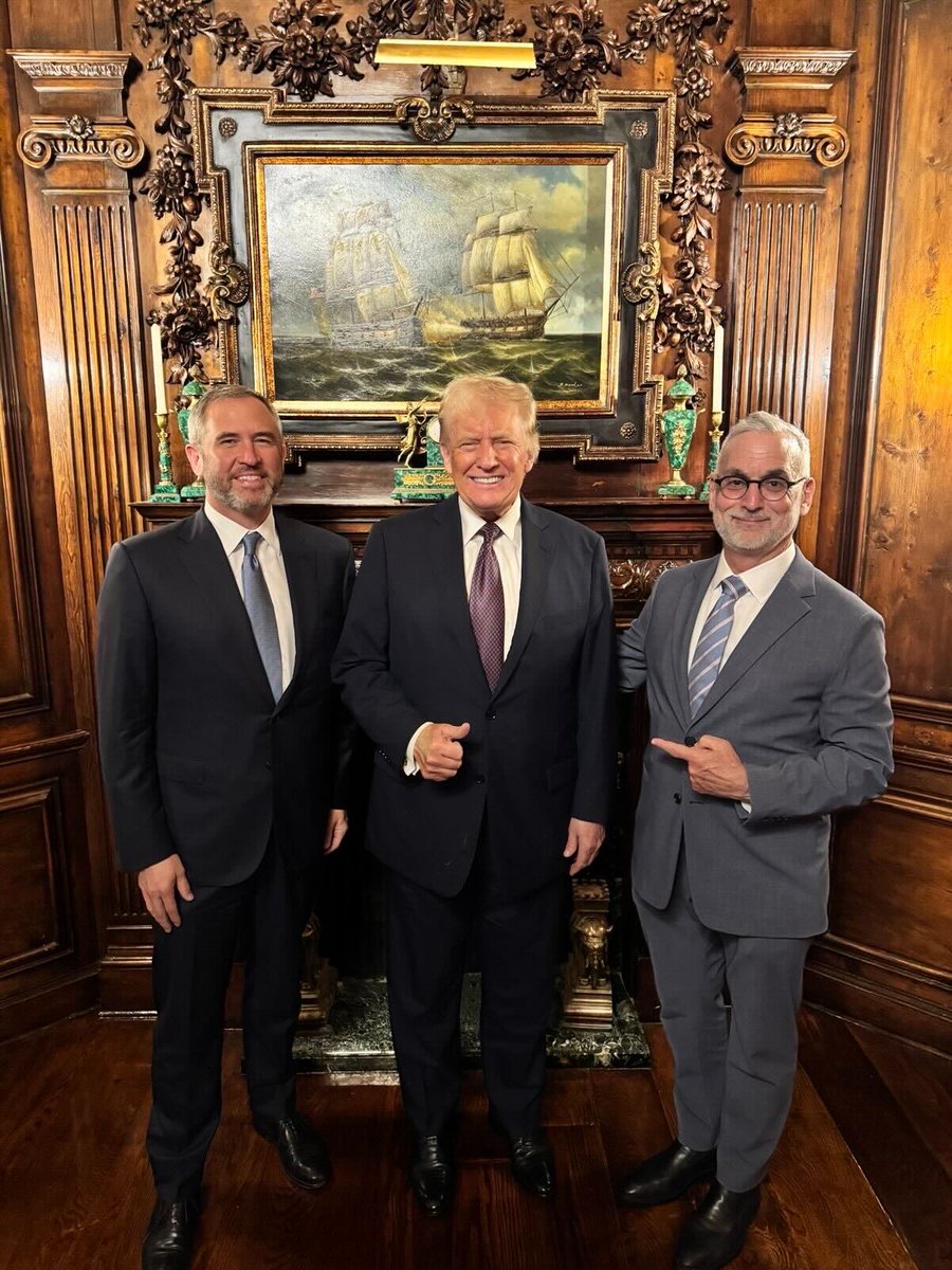 Brad Garlinghouse (@bgarlinghouse) on Twitter photo Great dinner last night with <a href="/realDonaldTrump/">Donald J. Trump</a> & <a href="/s_alderoty/">Stuart Alderoty</a>.
Strong start to 2025! Great dinner last night with <a href="/realDonaldTrump/">Donald J. Trump</a> & <a href="/s_alderoty/">Stuart Alderoty</a>.
Strong start to 2025!