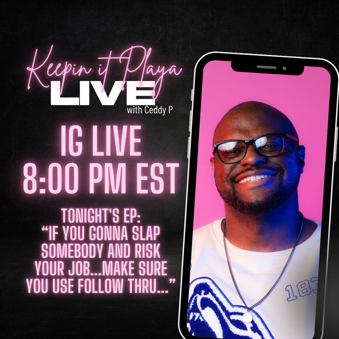 itsceddyp's tweet photo. You already know...Tuesdays are for "keepin it playa."
Pull up on me for a new live stream of #KeepinItPlaya! You know the wave; new music, sh*t talkin, and the latest in the music industry, culture and social media. Come chill with ya boy and bring a friend! https://t.co/d9KzzkkYIu