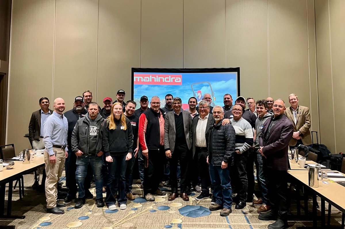 virenpopli's tweet photo. Started the New Year kicking off our regional meetings at Minneapolis. It’s great to meet our dealers. Family owned business partners with common goals #TogetherWeRise @Mahindra_USA https://t.co/qW7zgR934e